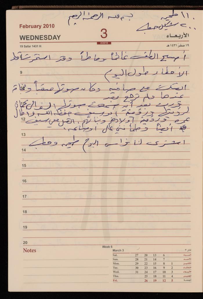 The Diary of Fadeyyeh Darabe, Dura- Hebron, 2010