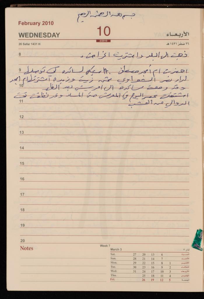 The Diary of Fadeyyeh Darabe, Dura- Hebron, 2010