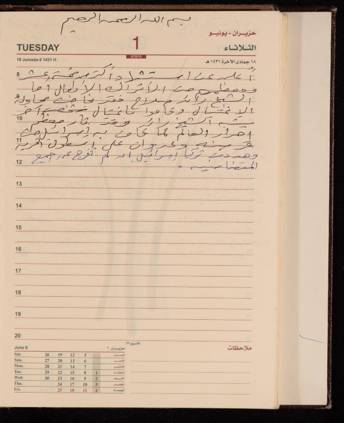 The Diary of Fadeyyeh Darabe, Dura- Hebron, 2010