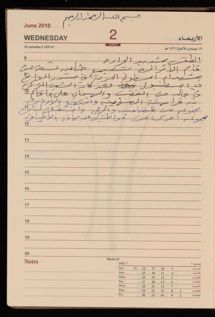 The Diary of Fadeyyeh Darabe, Dura- Hebron, 2010