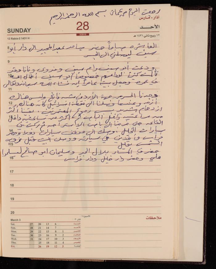 The Diary of Fadeyyeh Darabe, Dura- Hebron, 2010
