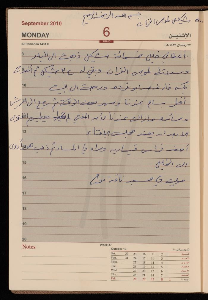 The Diary of Fadeyyeh Darabe, Dura- Hebron, 2010
