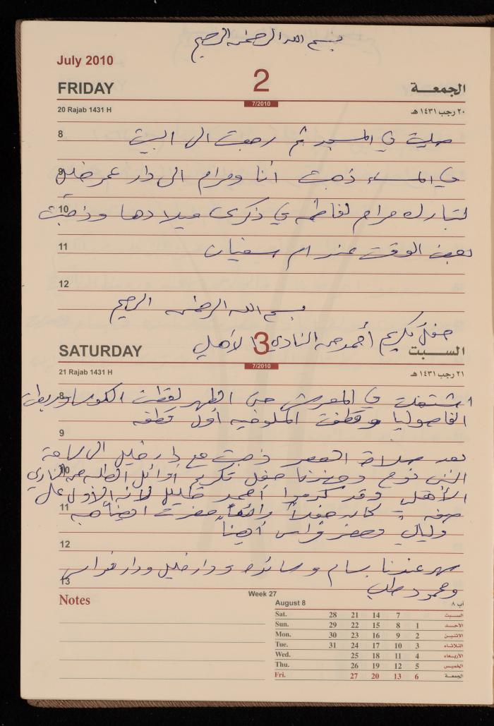 The Diary of Fadeyyeh Darabe, Dura- Hebron, 2010