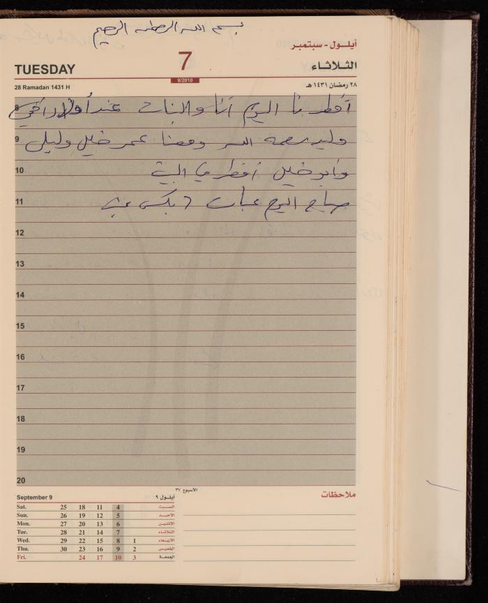 The Diary of Fadeyyeh Darabe, Dura- Hebron, 2010