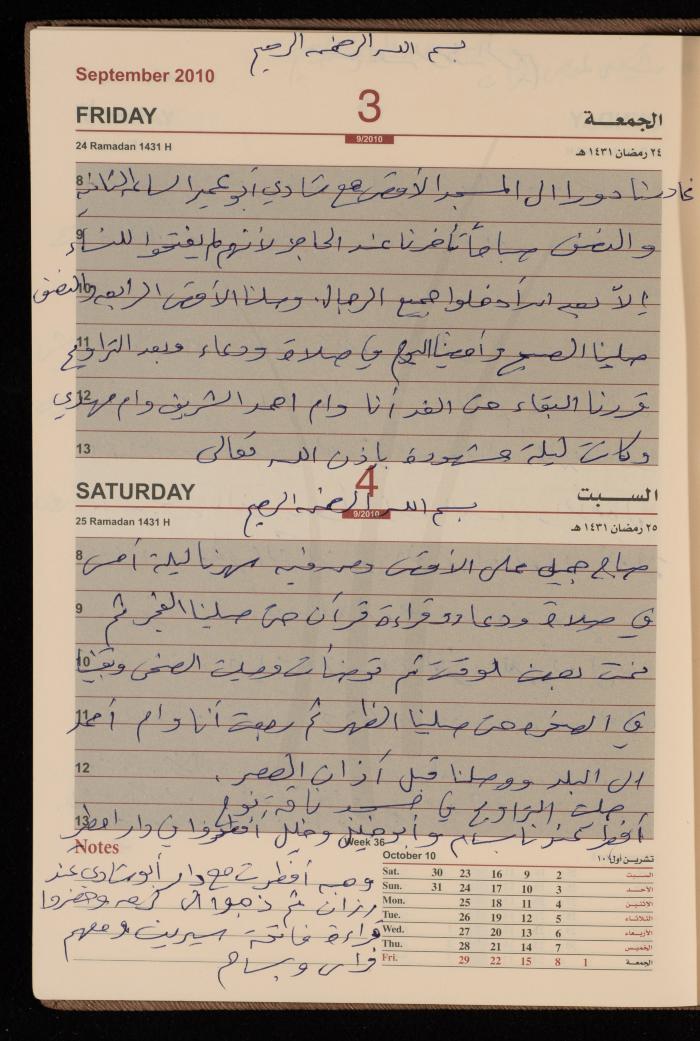 The Diary of Fadeyyeh Darabe, Dura- Hebron, 2010