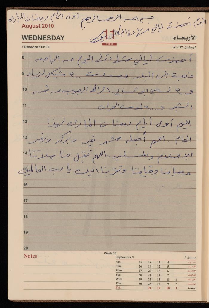 The Diary of Fadeyyeh Darabe, Dura- Hebron, 2010