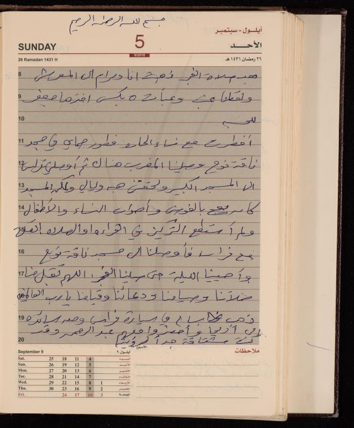 The Diary of Fadeyyeh Darabe, Dura- Hebron, 2010