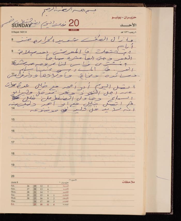 The Diary of Fadeyyeh Darabe, Dura- Hebron, 2010