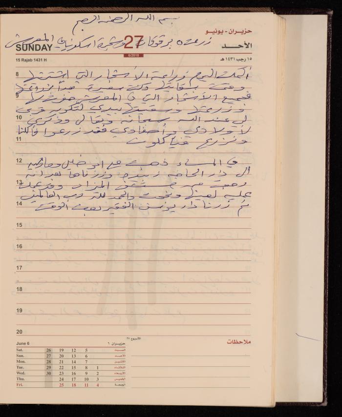 The Diary of Fadeyyeh Darabe, Dura- Hebron, 2010