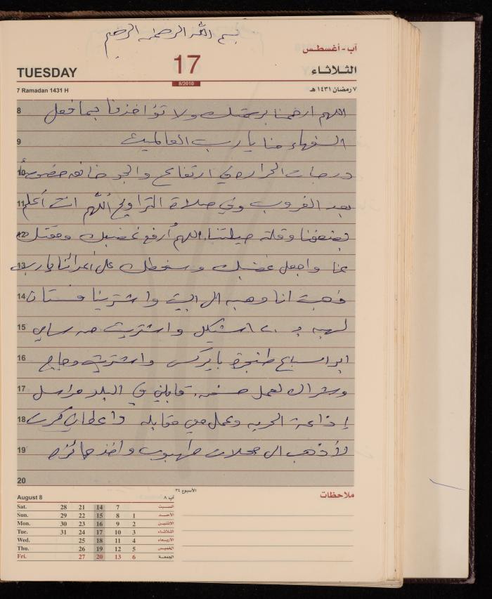The Diary of Fadeyyeh Darabe, Dura- Hebron, 2010