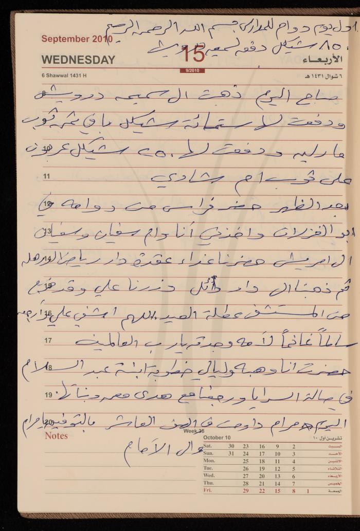 The Diary of Fadeyyeh Darabe, Dura- Hebron, 2010