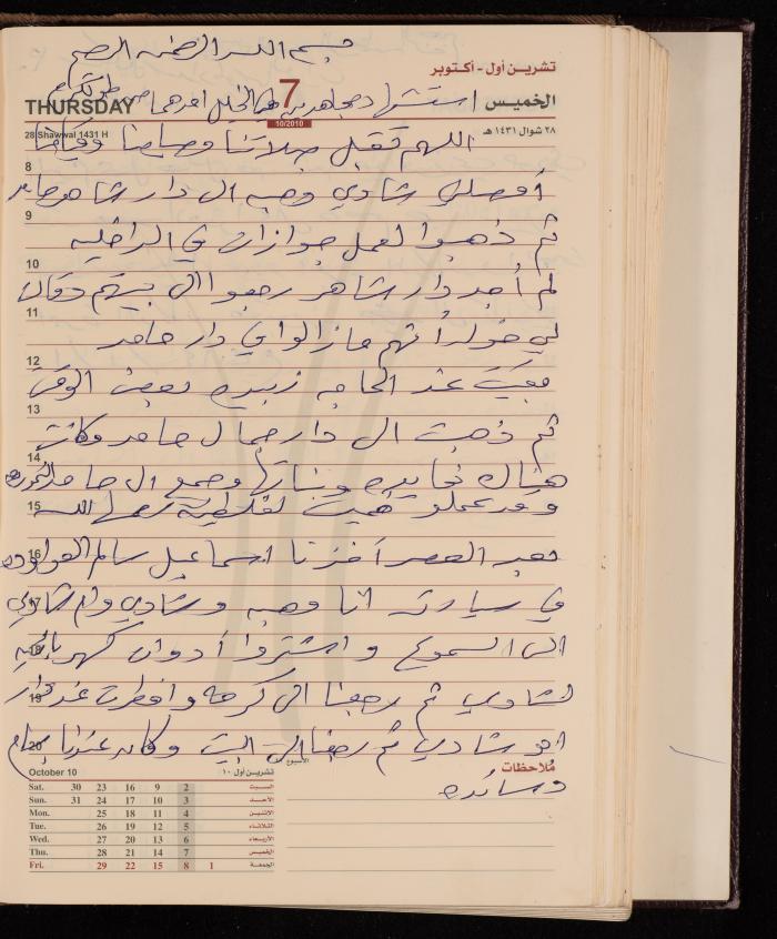 The Diary of Fadeyyeh Darabe, Dura- Hebron, 2010