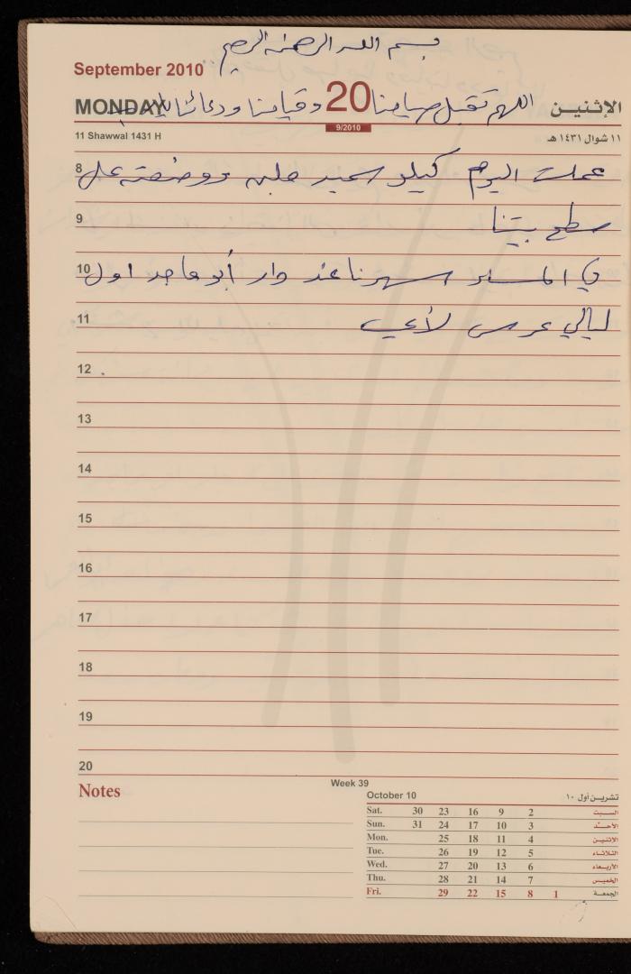 The Diary of Fadeyyeh Darabe, Dura- Hebron, 2010