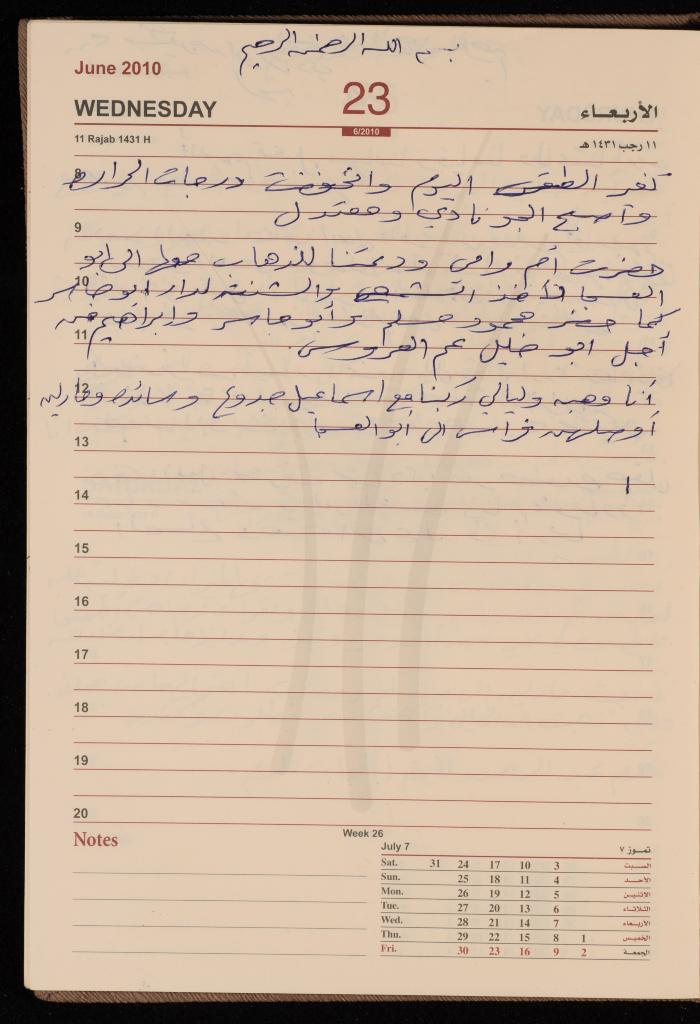 The Diary of Fadeyyeh Darabe, Dura- Hebron, 2010