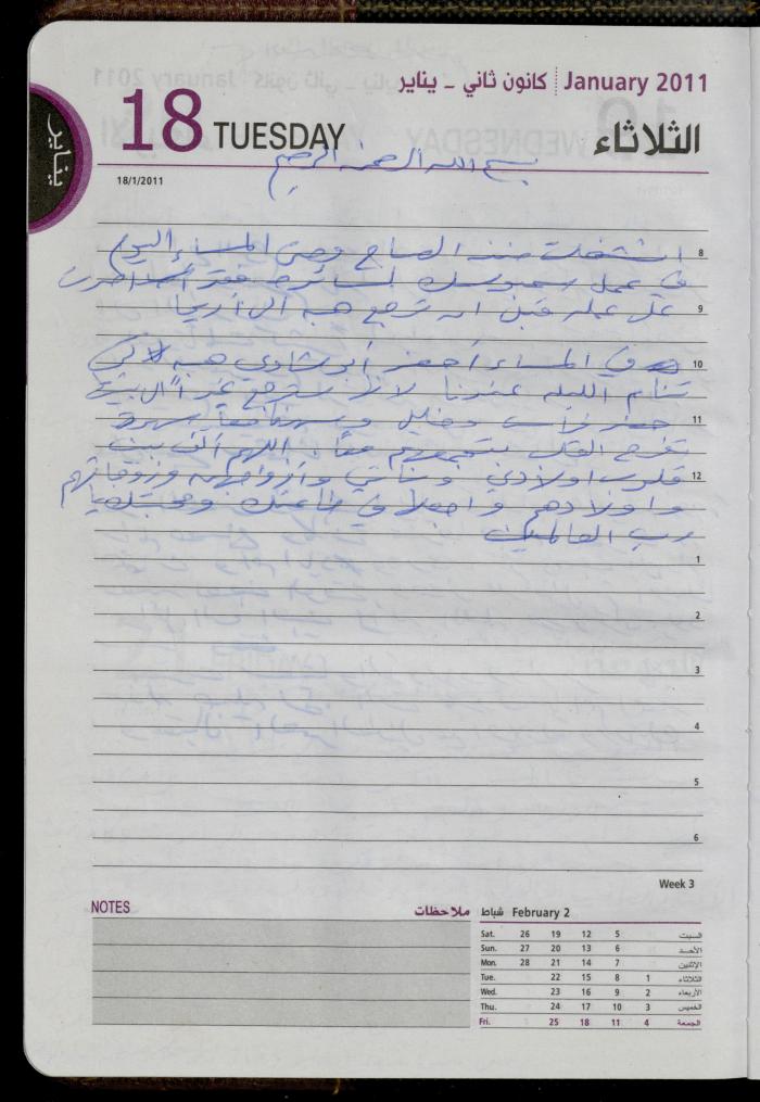 The Diary of Fadeyyeh Darabe, Dura- Hebron, 2011