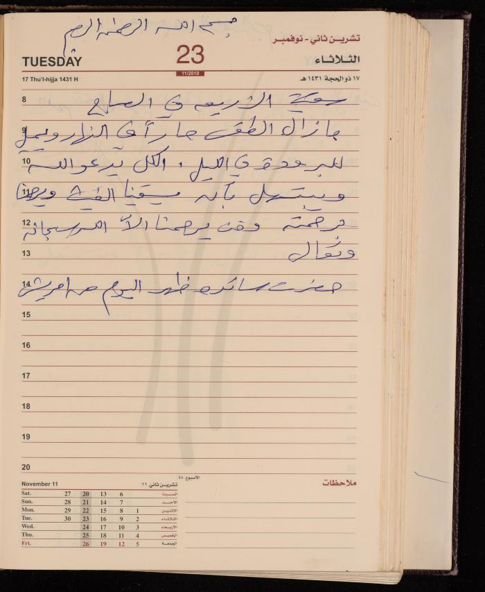 The Diary of Fadeyyeh Darabe, Dura- Hebron, 2010