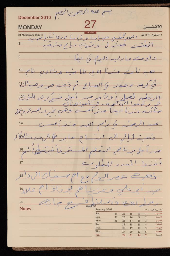 The Diary of Fadeyyeh Darabe, Dura- Hebron, 2010