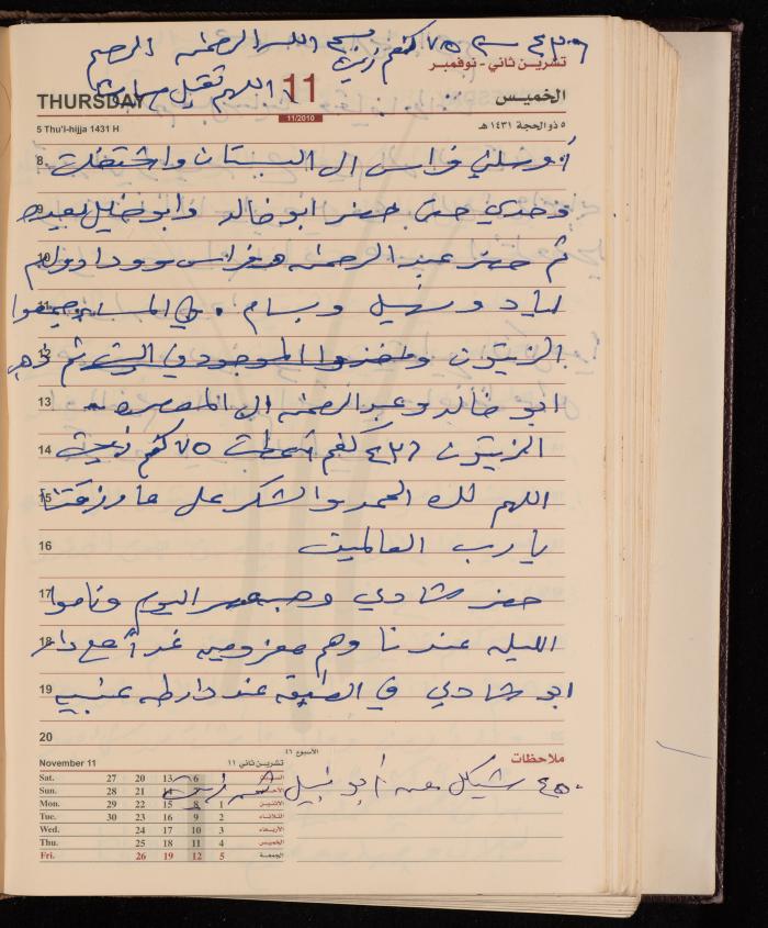 The Diary of Fadeyyeh Darabe, Dura- Hebron, 2010