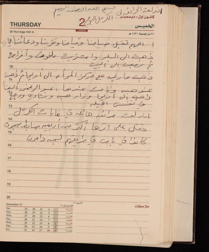 The Diary of Fadeyyeh Darabe, Dura- Hebron, 2010