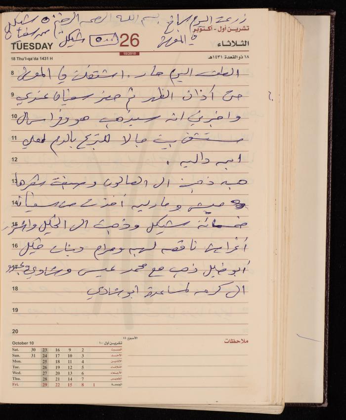 The Diary of Fadeyyeh Darabe, Dura- Hebron, 2010