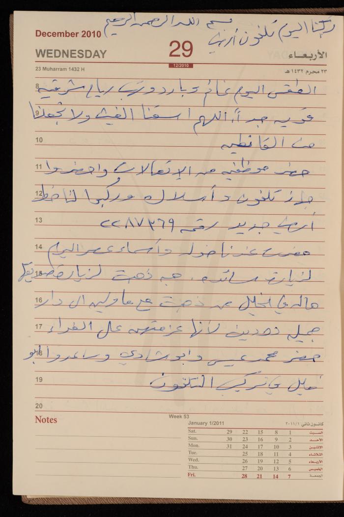 The Diary of Fadeyyeh Darabe, Dura- Hebron, 2010