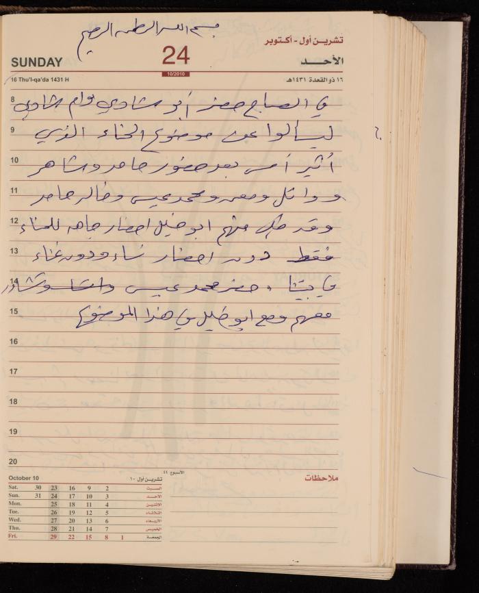 The Diary of Fadeyyeh Darabe, Dura- Hebron, 2010