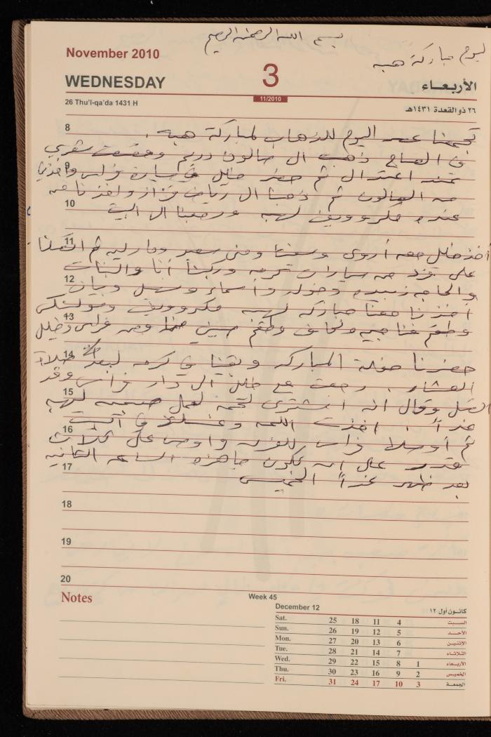 The Diary of Fadeyyeh Darabe, Dura- Hebron, 2010