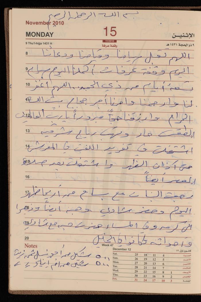 The Diary of Fadeyyeh Darabe, Dura- Hebron, 2010