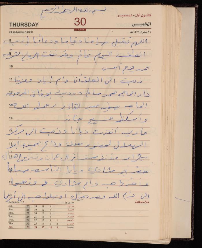 The Diary of Fadeyyeh Darabe, Dura- Hebron, 2010
