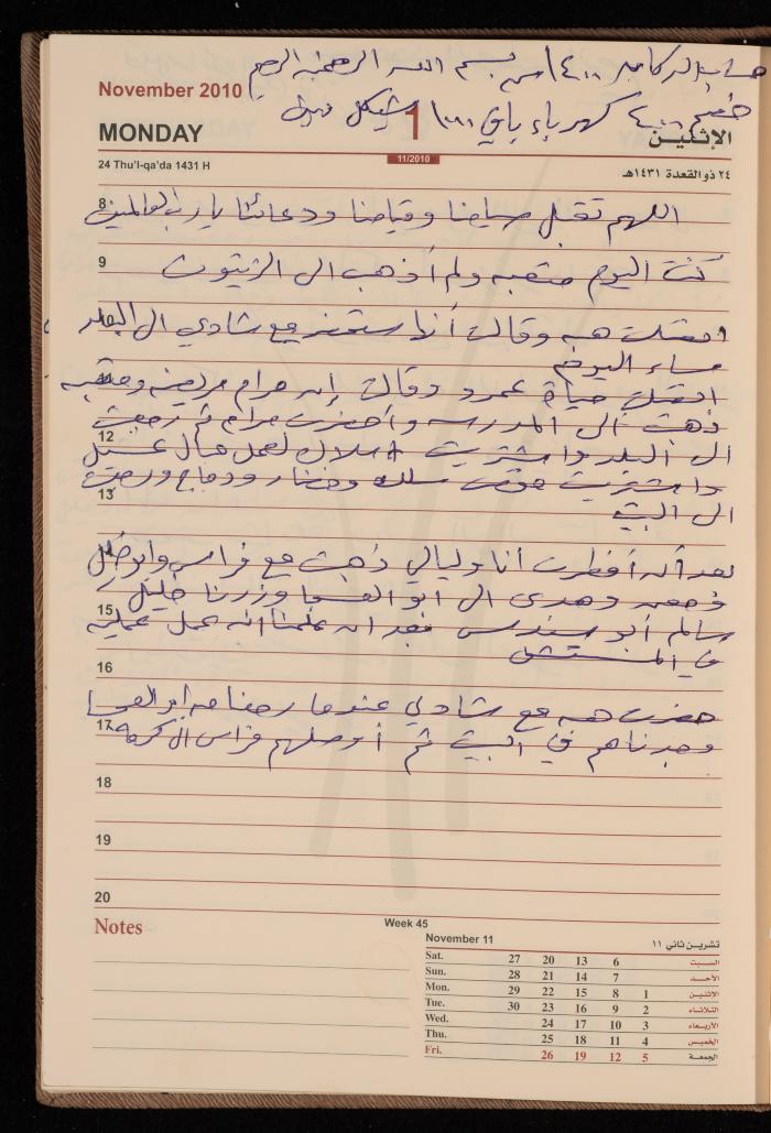 The Diary of Fadeyyeh Darabe, Dura- Hebron, 2010
