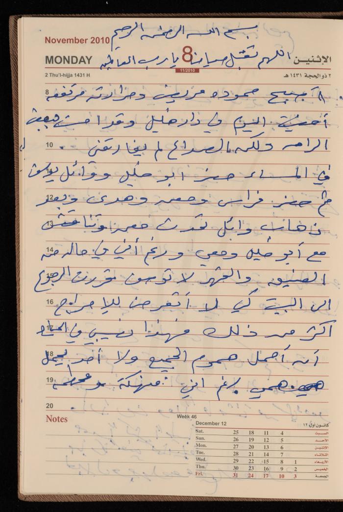 The Diary of Fadeyyeh Darabe, Dura- Hebron, 2010