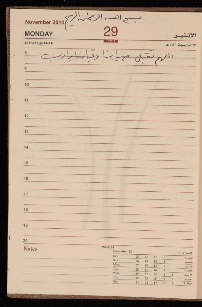The Diary of Fadeyyeh Darabe, Dura- Hebron, 2010