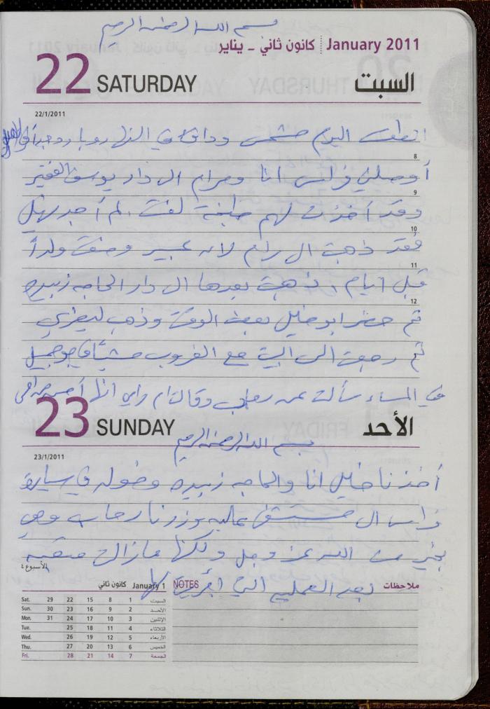 The Diary of Fadeyyeh Darabe, Dura- Hebron, 2011