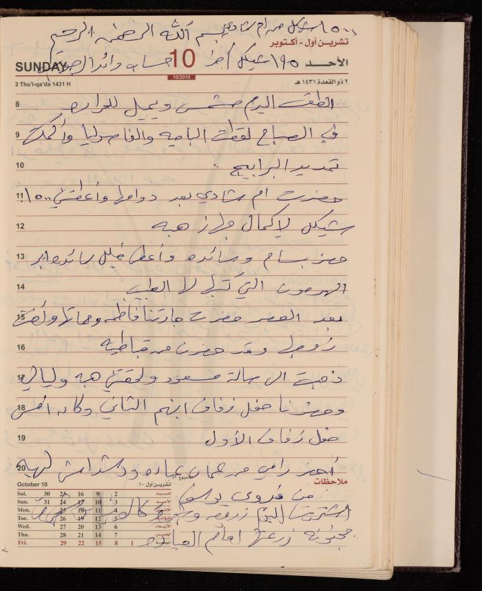 The Diary of Fadeyyeh Darabe, Dura- Hebron, 2010
