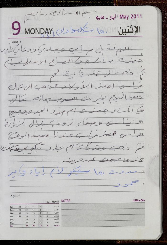 The Diary of Fadeyyeh Darabe, Dura- Hebron, 2011