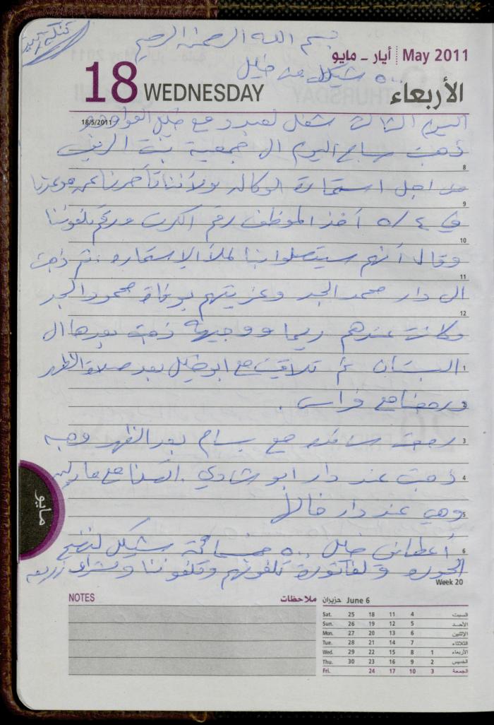 The Diary of Fadeyyeh Darabe, Dura- Hebron, 2011