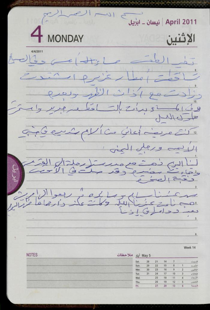 The Diary of Fadeyyeh Darabe, Dura- Hebron, 2011