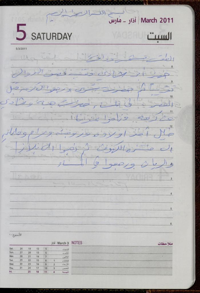 The Diary of Fadeyyeh Darabe, Dura- Hebron, 2011