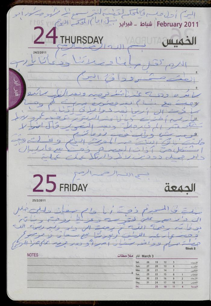 The Diary of Fadeyyeh Darabe, Dura- Hebron, 2011