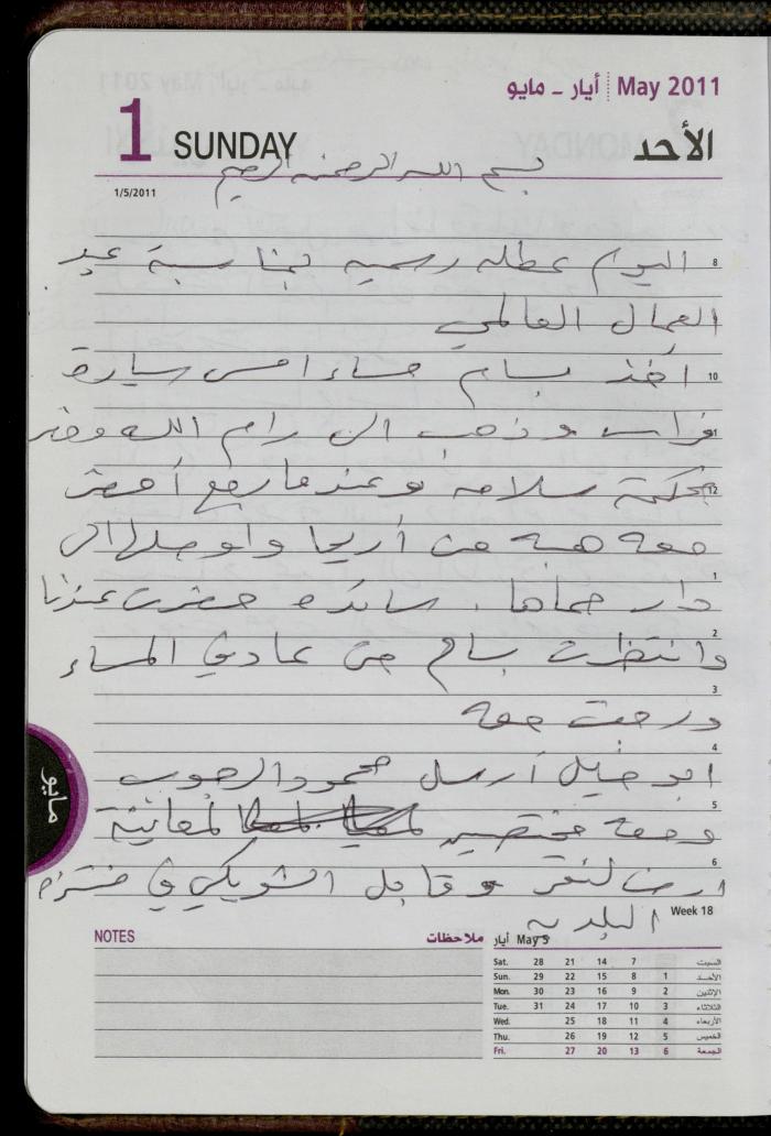 The Diary of Fadeyyeh Darabe, Dura- Hebron, 2011