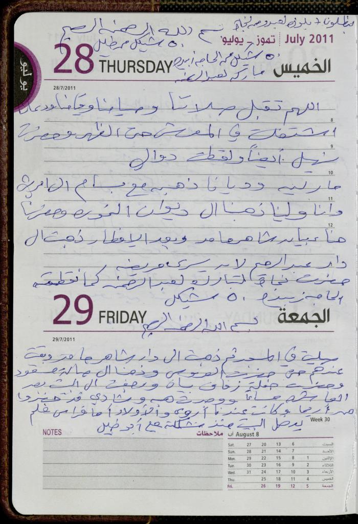 The Diary of Fadeyyeh Darabe, Dura- Hebron, 2011