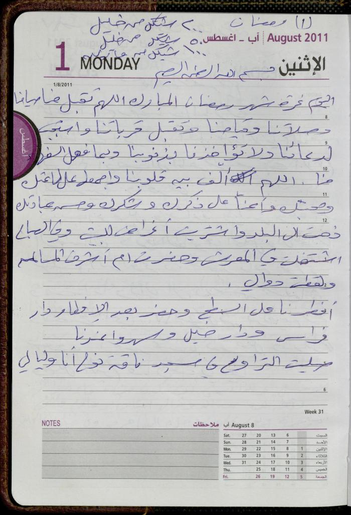 The Diary of Fadeyyeh Darabe, Dura- Hebron, 2011