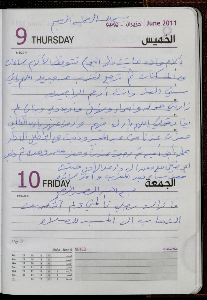 The Diary of Fadeyyeh Darabe, Dura- Hebron, 2011
