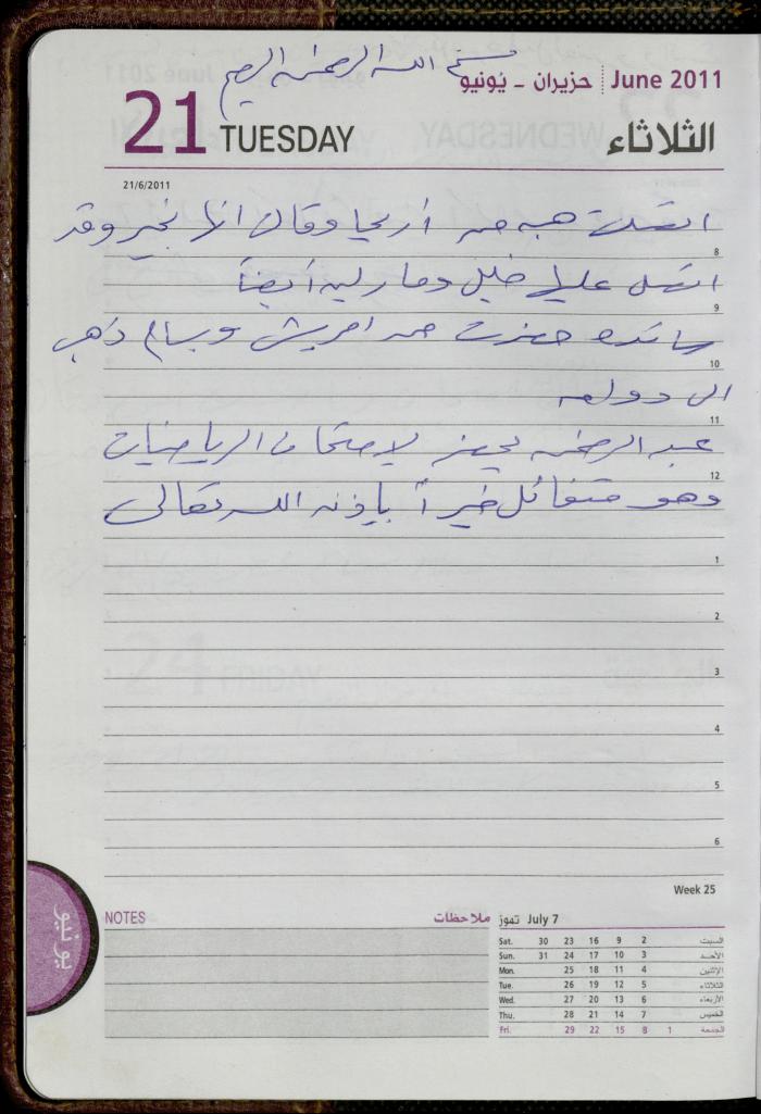 The Diary of Fadeyyeh Darabe, Dura- Hebron, 2011