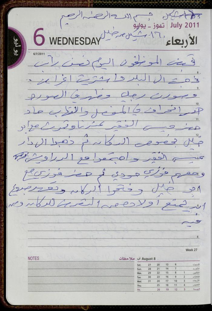 The Diary of Fadeyyeh Darabe, Dura- Hebron, 2011