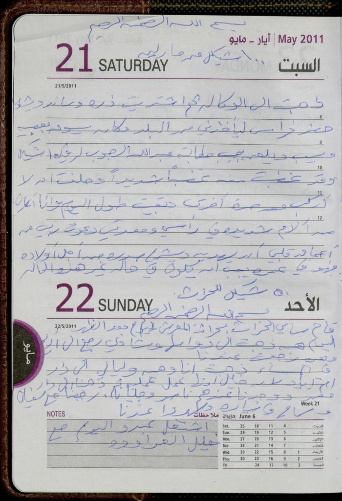 The Diary of Fadeyyeh Darabe, Dura- Hebron, 2011