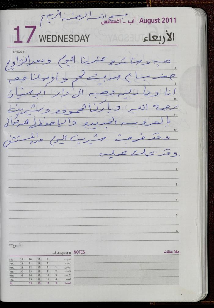 The Diary of Fadeyyeh Darabe, Dura- Hebron, 2011