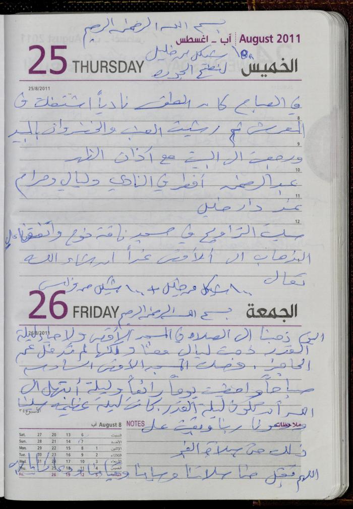 The Diary of Fadeyyeh Darabe, Dura- Hebron, 2011