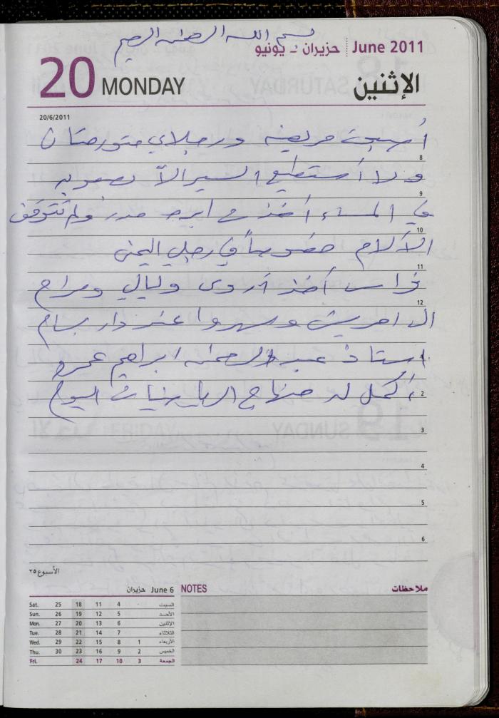 The Diary of Fadeyyeh Darabe, Dura- Hebron, 2011