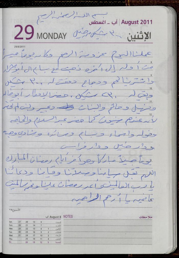 The Diary of Fadeyyeh Darabe, Dura- Hebron, 2011